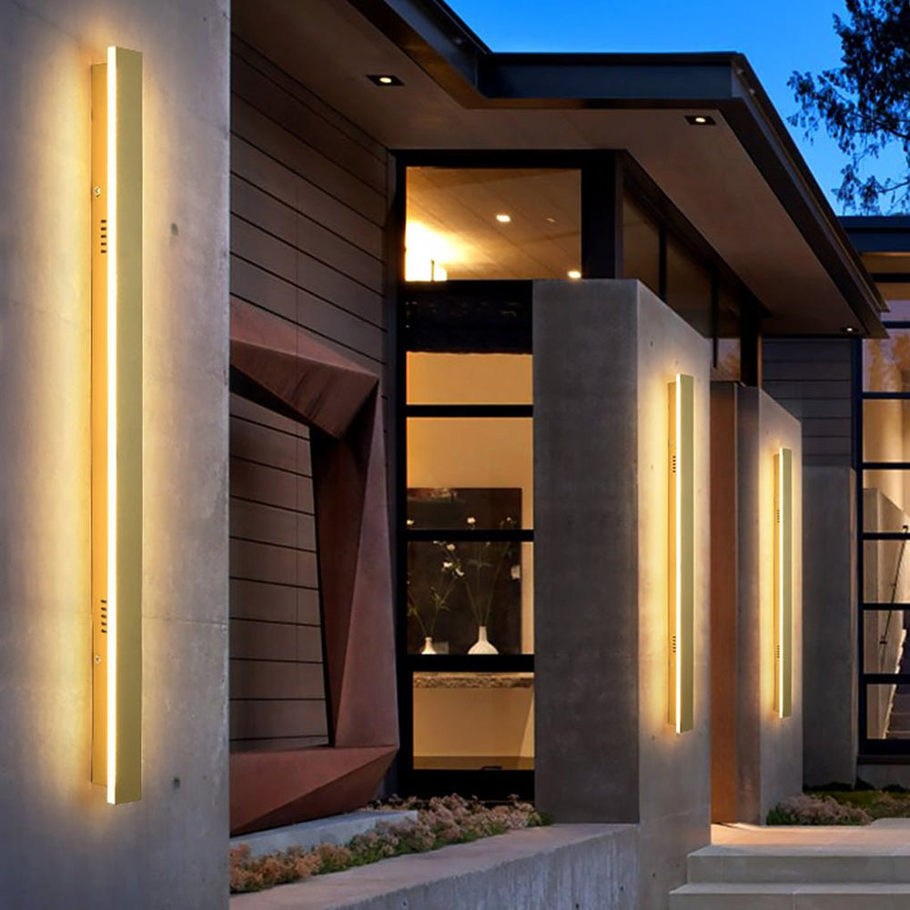 Outdoor Waterproof Minimalist Linear LED Wall Sconce