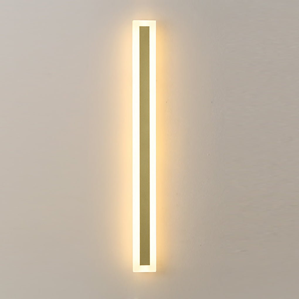 Outdoor Waterproof Minimalist Linear LED Wall Sconce