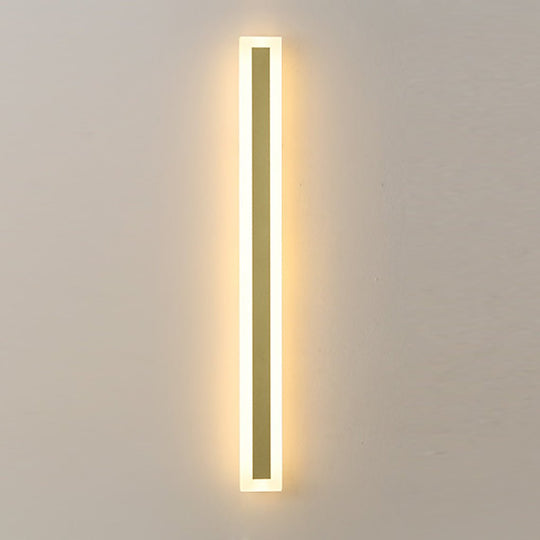 Outdoor Waterproof Minimalist Linear LED Wall Sconce