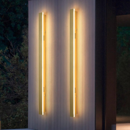 Outdoor Waterproof Minimalist Linear LED Wall Sconce