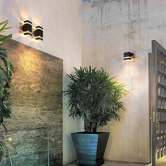 Modern Square & Round Up and Down LED Wall Sconce