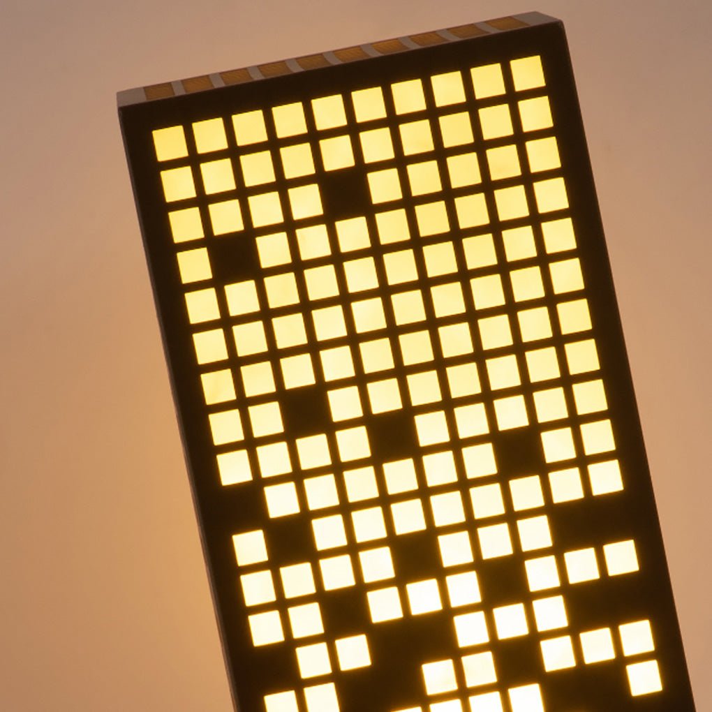 High-End Stainless Steel Outdoor LED Bollard Light with Square Pattern