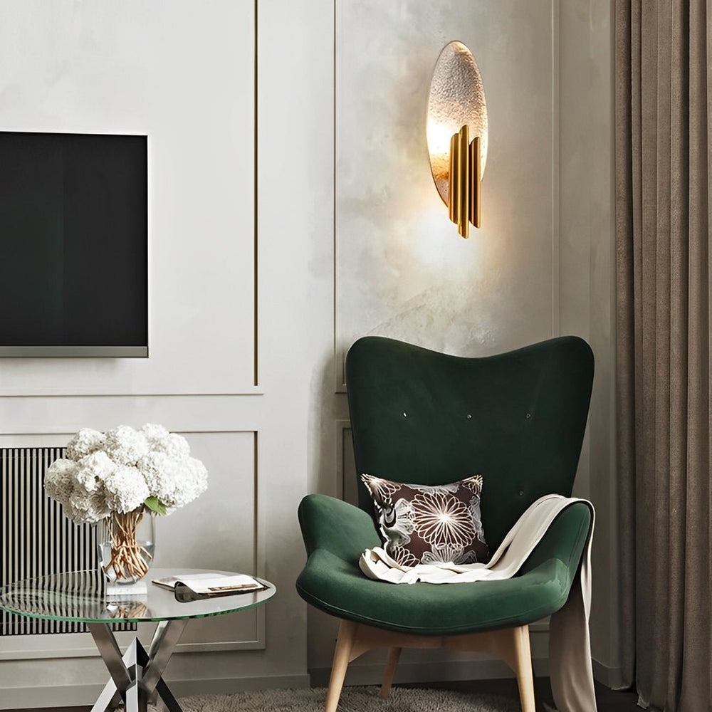 Oval Iron Electroplating Minimalist Creative Postmodern Wall Lights
