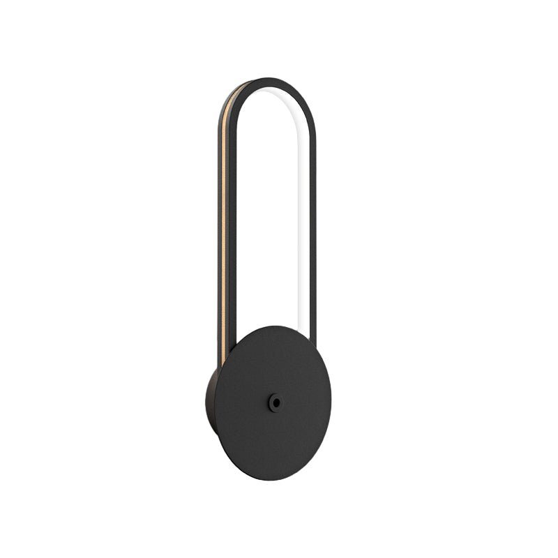 Oval Rings Three Step Dimming Aluminum Modern LED Wall Lamp