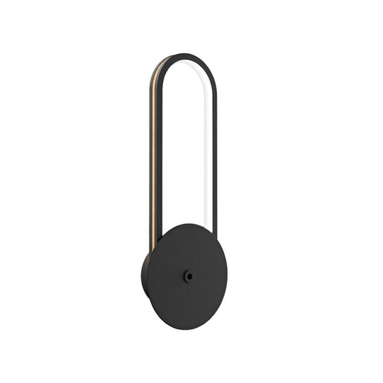 Oval Rings Three Step Dimming Aluminum Modern LED Wall Lamp