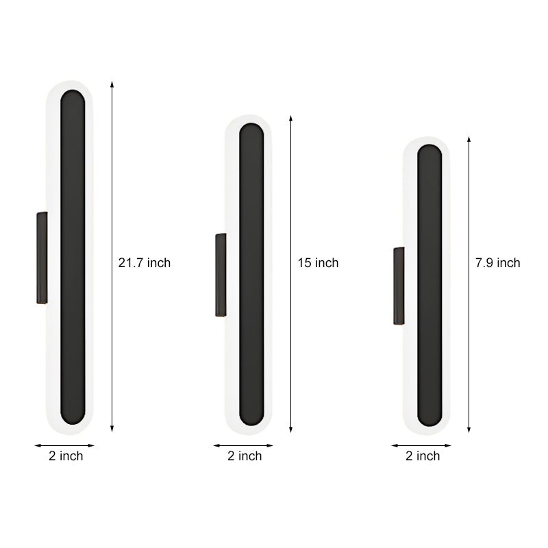 Oval Shaped Minimalist LED Wall Light with 3-Step Dimming