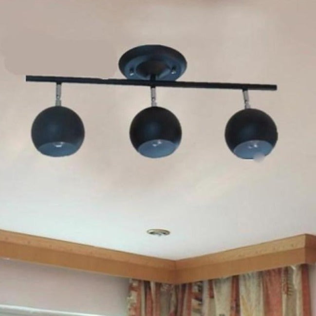 3-Light Bowled Metal Semi-Flush Mount LED Ceiling Light – Modern & Bright