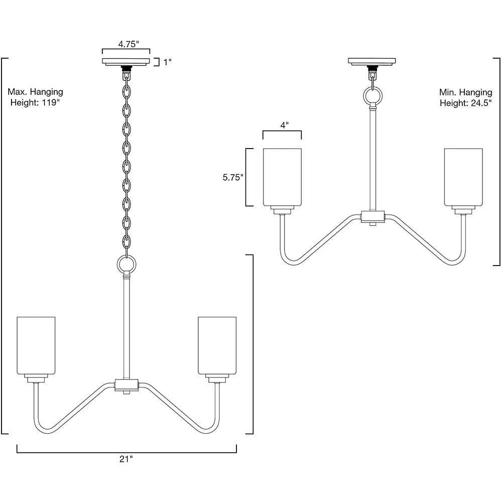 5 Light Candelabra Design Electroplated Glass Modern Chandelier