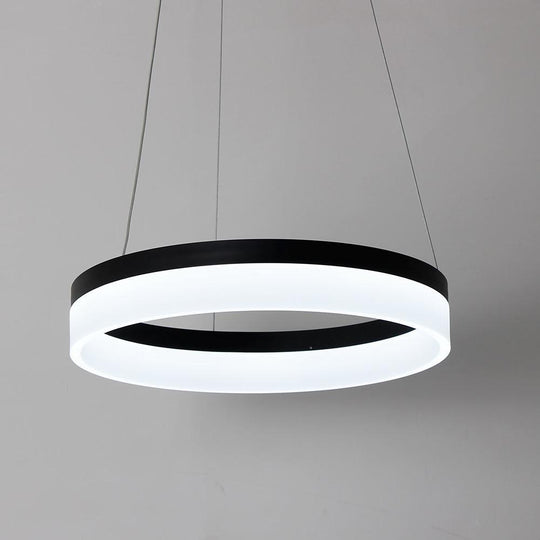 Circular Contemporary – Aluminum Acrylic LED Pendant Ceiling Light