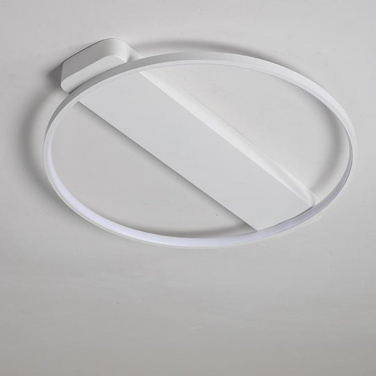 Circle Rectangle Combined LED Modern Flush Mount Ceiling Light