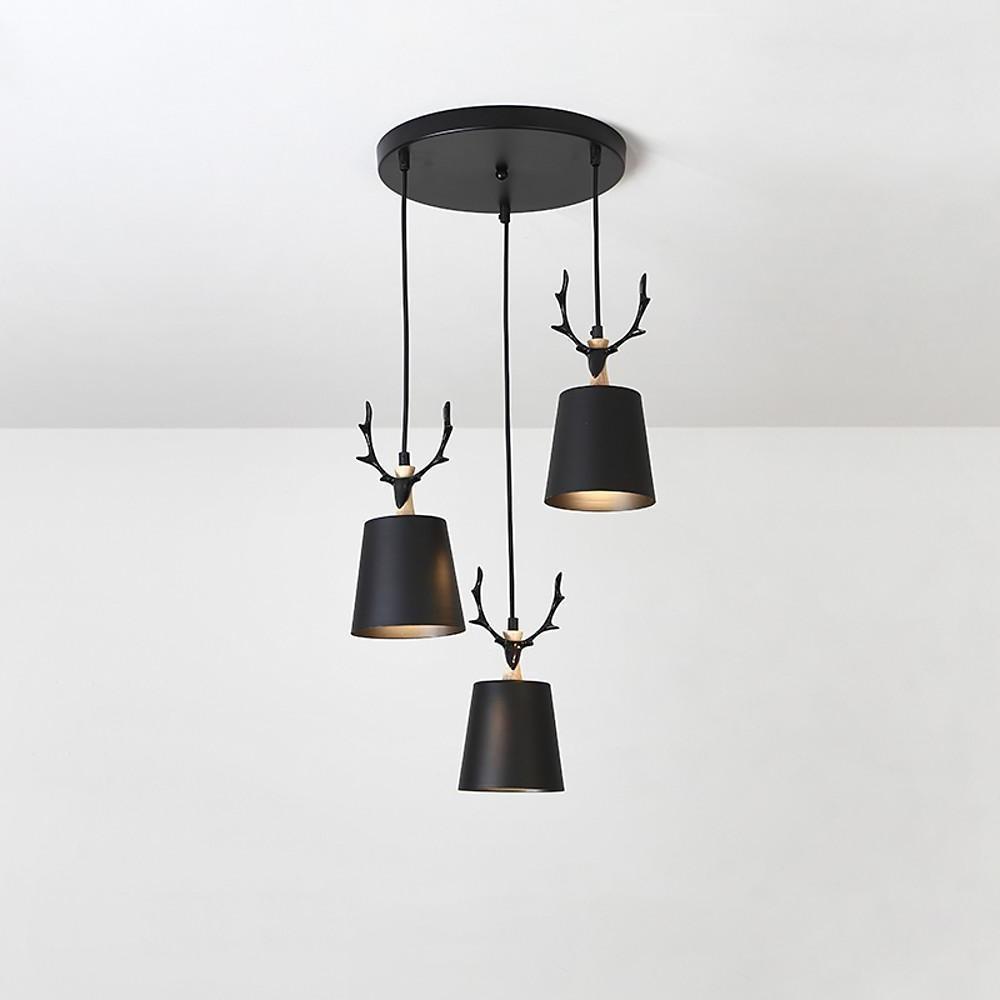 3 Light Antler Design LED Classic Chandelier Pendant Light Hanging Lamp