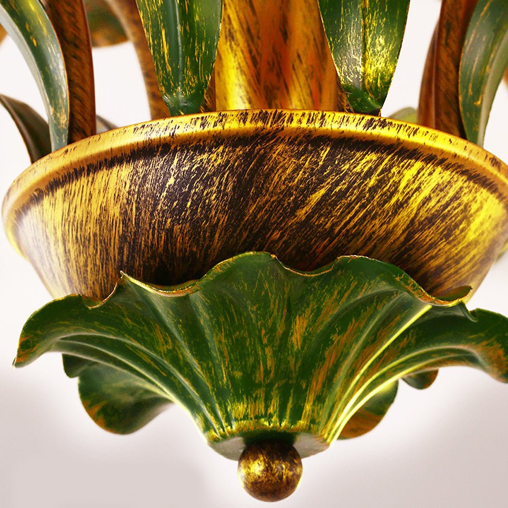 Pastoral Creative Flowers LED Ceiling Light – 3-Step Dimming