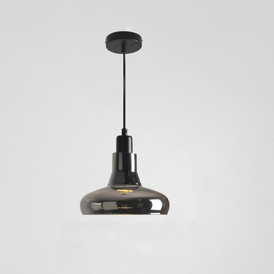 Circular Glass Pendant Light Modern Nordic Industrial Ceiling Lighting
