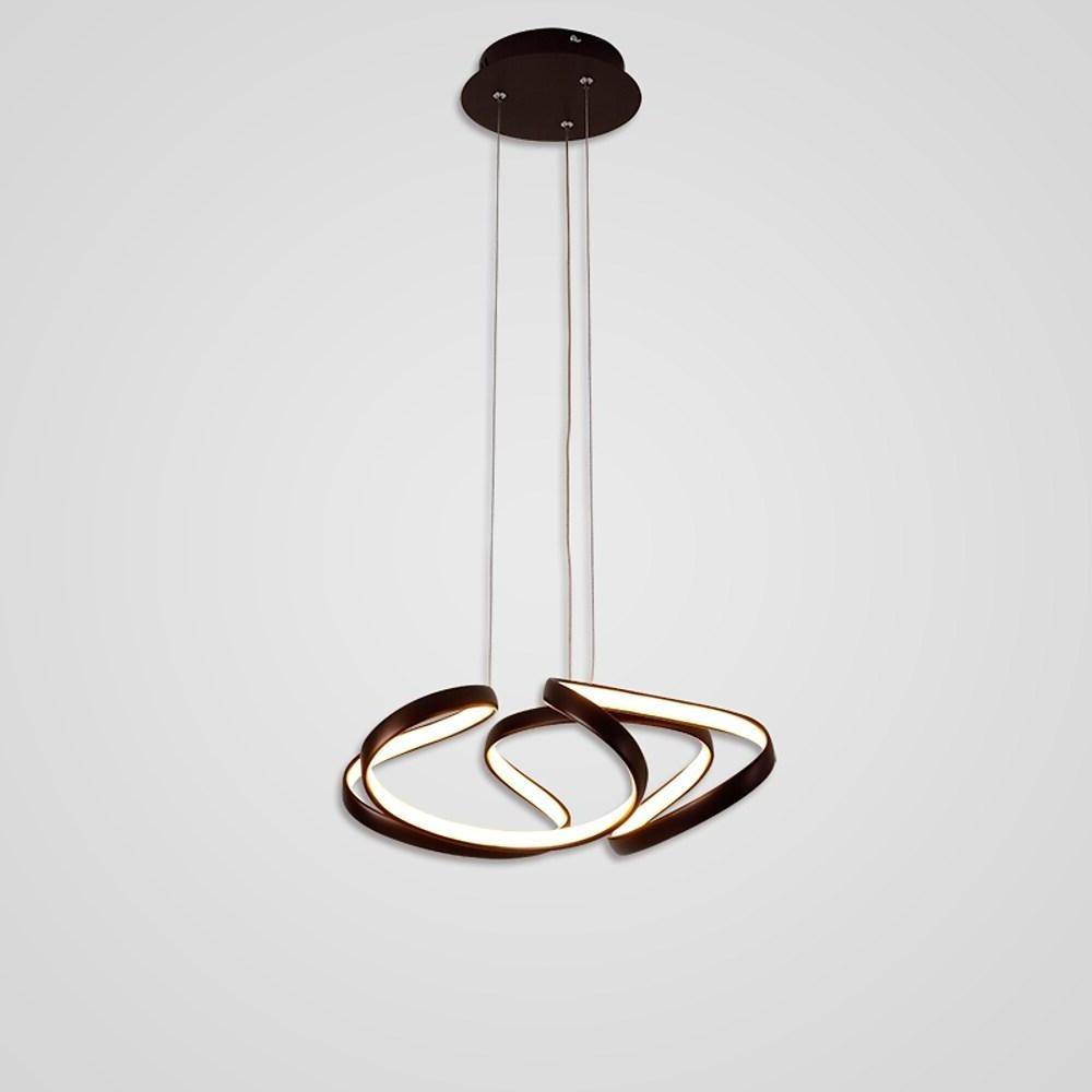 Interwoven Wave Design Gold Sputnik Chandelier – Metal Ceiling Light