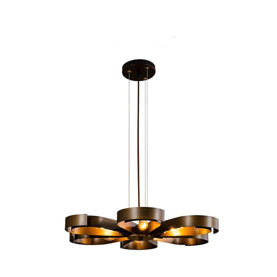 6 Light Petal Shaped LED Modern Chandelier Pendant Light Hanging Lamp