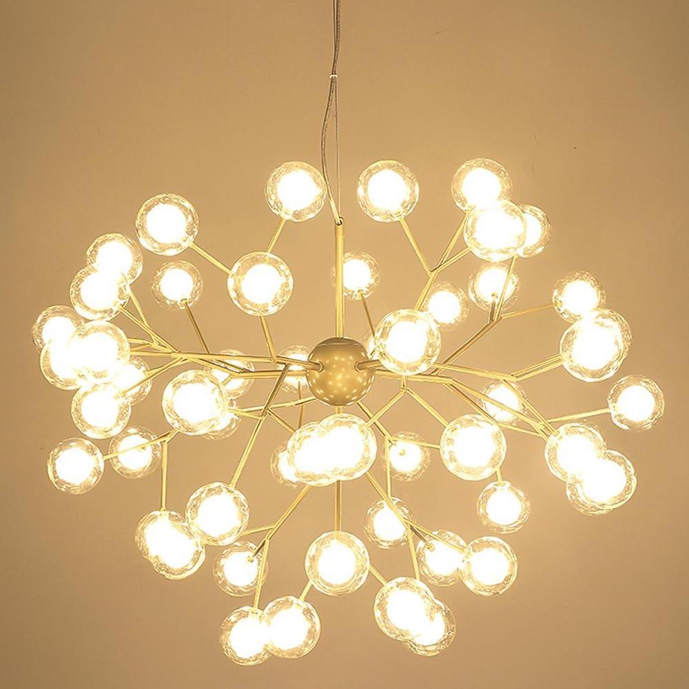 45-Light Cluster Branches Design Glass LED Modern Chandelier