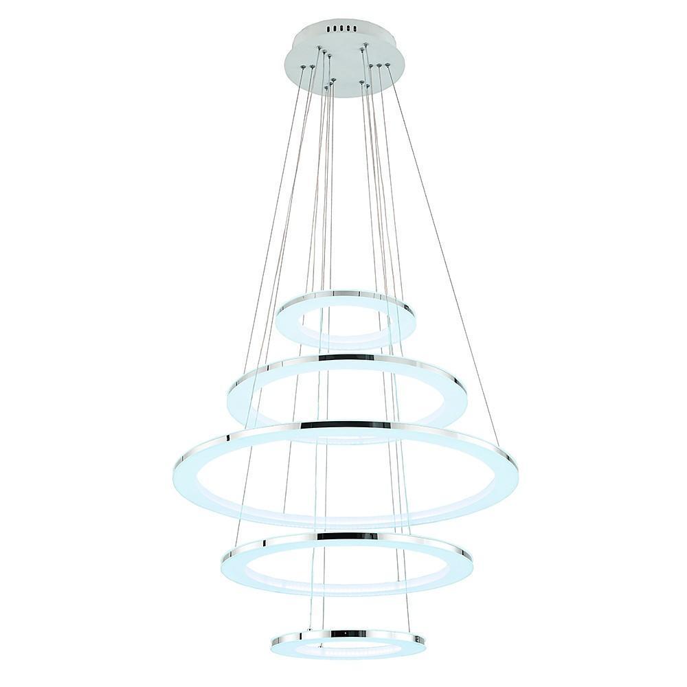 Adjustable Contemporary 5-Tier LED Modern Pendant Chandelier