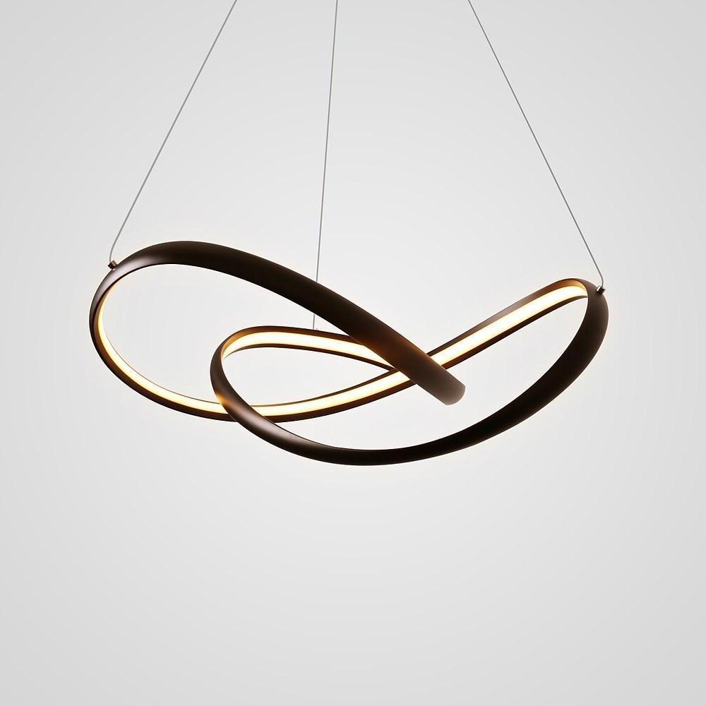 Abstract Waves Modern Style LED Pendant Light for Kitchen Dining and Living Rooms