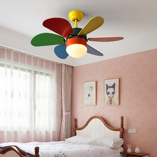 Creative Mini Children’s Room Ceiling Fan with Dual Control