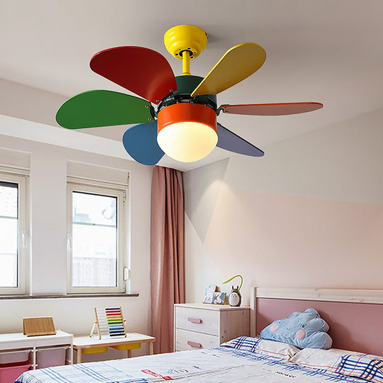 Creative Mini Children’s Room Ceiling Fan with Dual Control