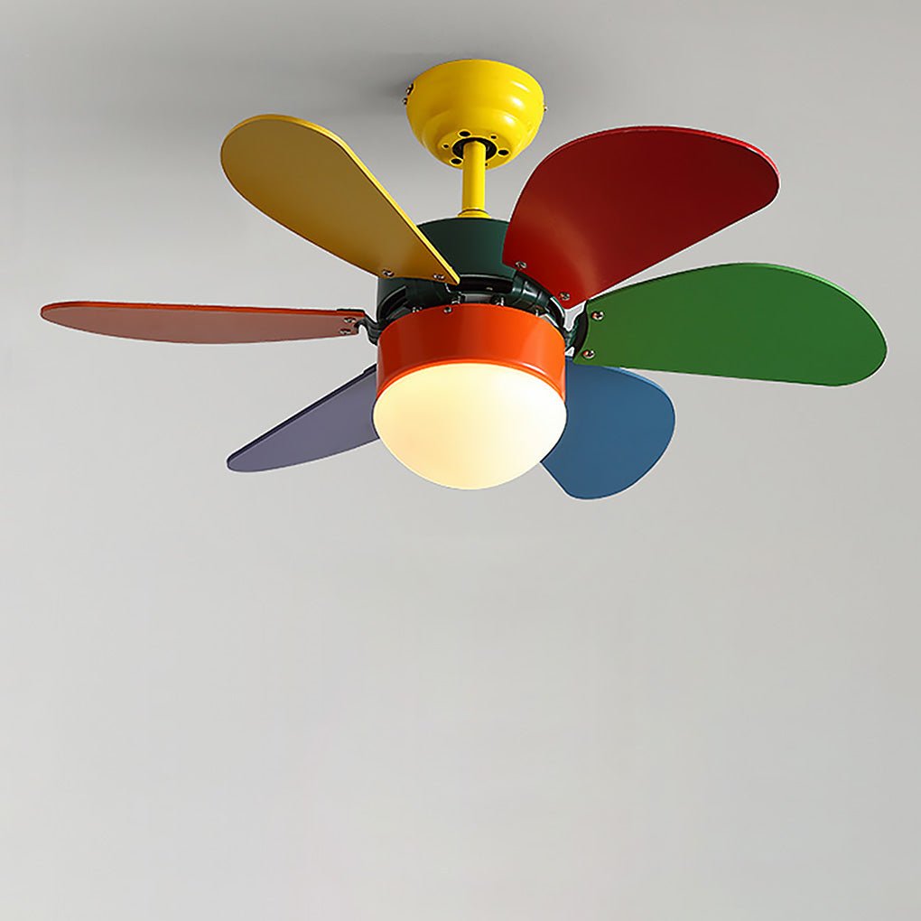 Creative Mini Children’s Room Ceiling Fan with Dual Control