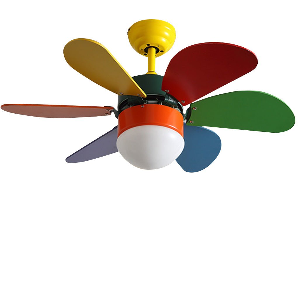 Creative Mini Children’s Room Ceiling Fan with Dual Control