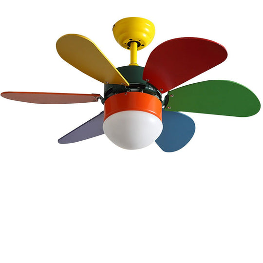 Creative Mini Children’s Room Ceiling Fan with Dual Control
