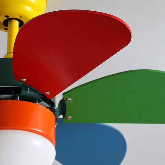 Creative Mini Children’s Room Ceiling Fan with Dual Control