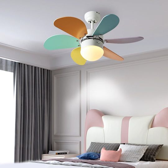 Creative Mini Children’s Room Ceiling Fan with Dual Control