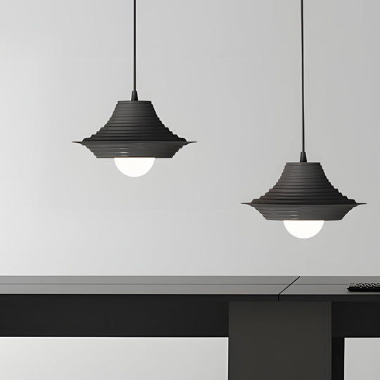 Striped Iron Hat 3-Step Dimming Nordic Pendant Lamp