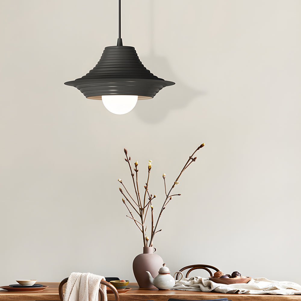 Striped Iron Hat 3-Step Dimming Nordic Pendant Lamp