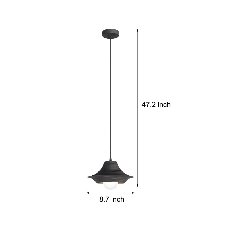 Striped Iron Hat 3-Step Dimming Nordic Pendant Lamp