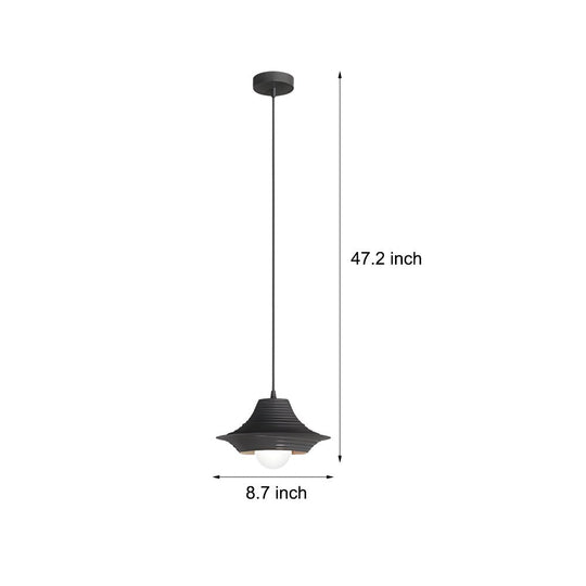 Striped Iron Hat 3-Step Dimming Nordic Pendant Lamp