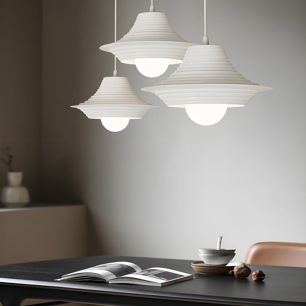 Striped Iron Hat 3-Step Dimming Nordic Pendant Lamp