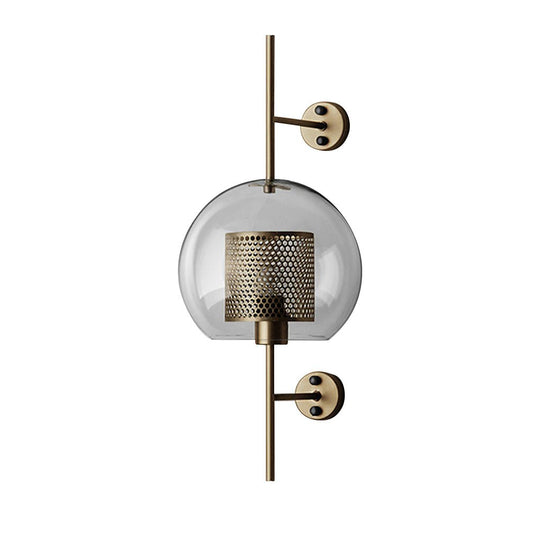 Personalized Retro Industrial Bronze Glass Tank Wall Sconce
