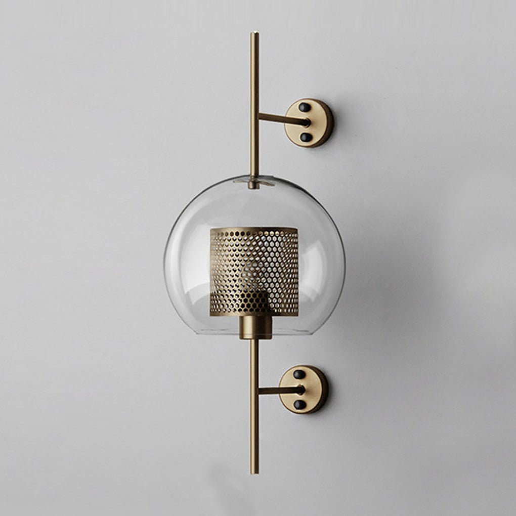 Personalized Retro Industrial Bronze Glass Tank Wall Sconce