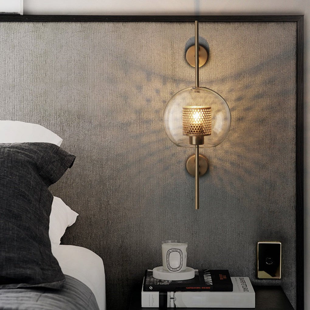 Personalized Retro Industrial Bronze Glass Tank Wall Sconce