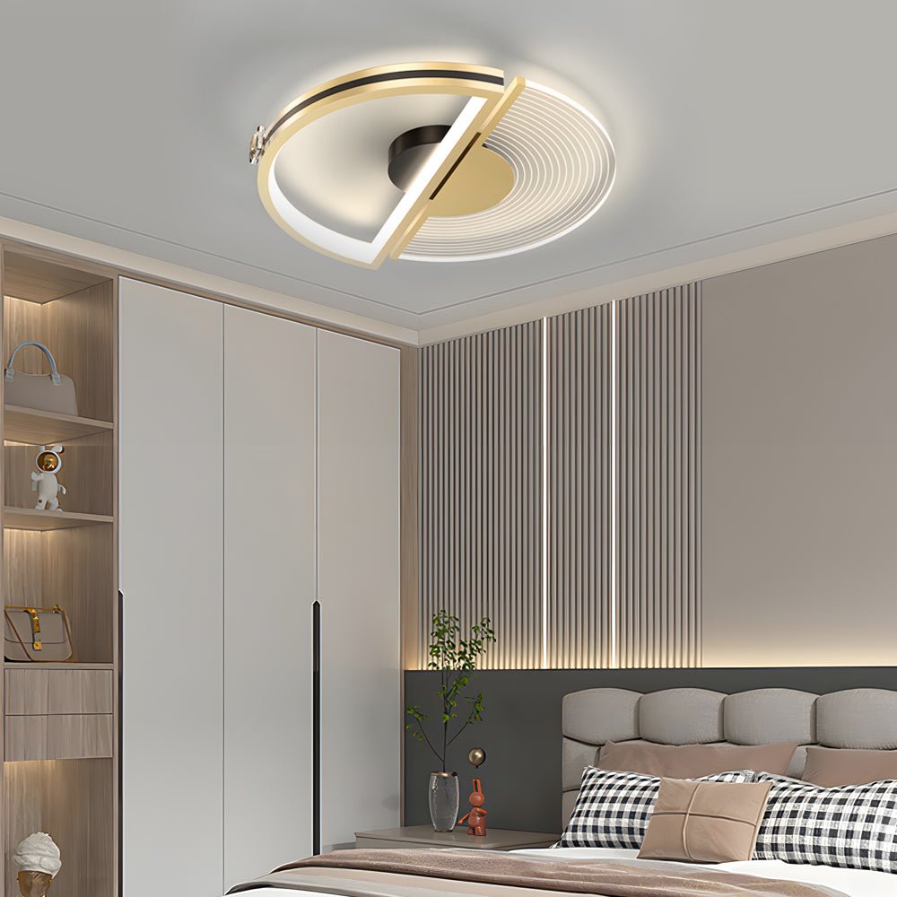 Personalized Round Ceiling Light with 3-Step Dimming