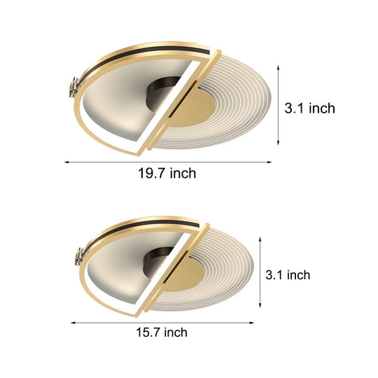 Personalized Round Ceiling Light with 3-Step Dimming