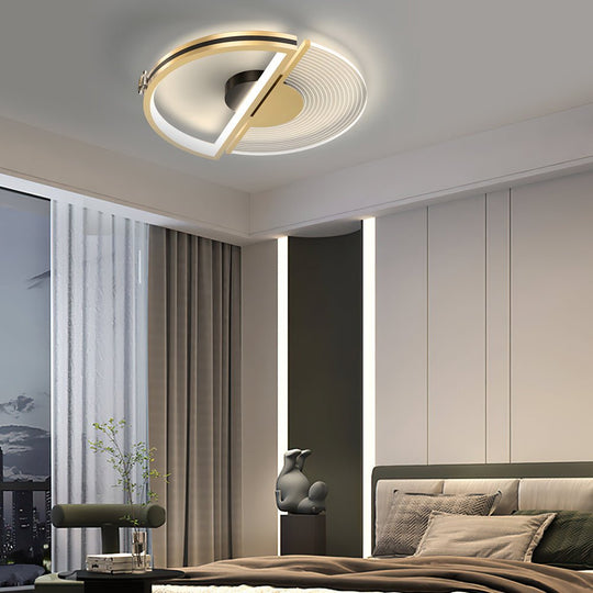 Personalized Round Ceiling Light with 3-Step Dimming