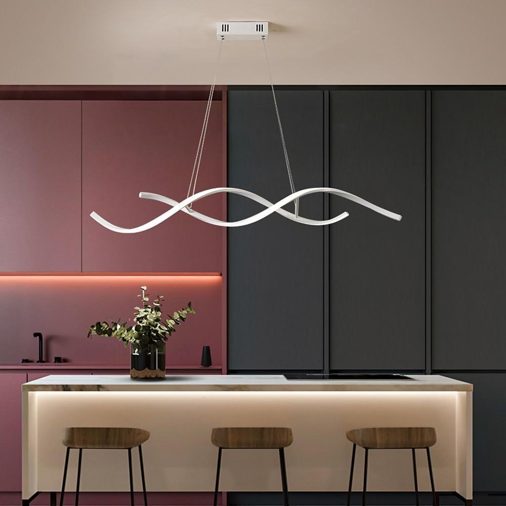 Wave Design Modern LED Pendant Light for Elegant Interiors