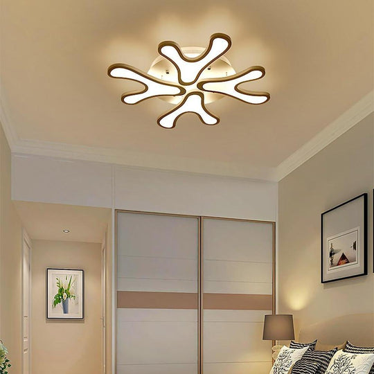 Creative Flower Dimmable LED Nordic Flush Mount Ceiling Light