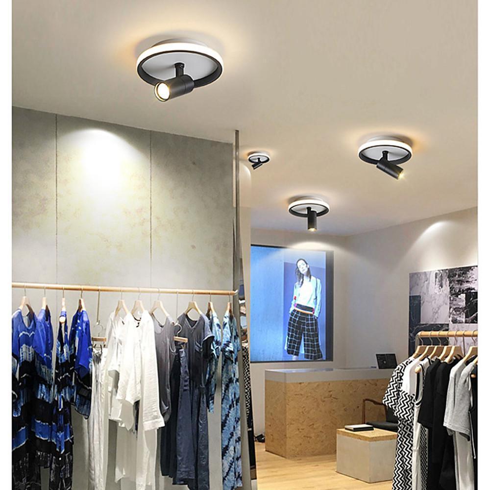 Circular LED Modern Ceiling Light with Adjustable Spotlight