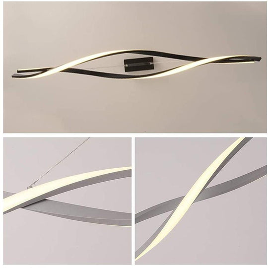 Interwoven Waves LED Modern Pendant Lighting