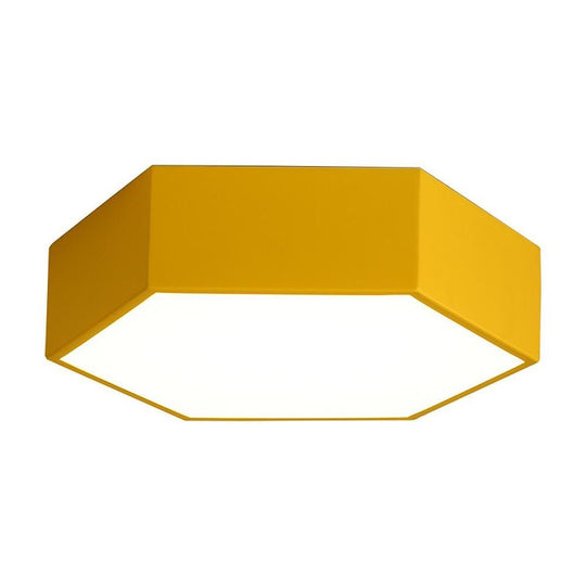 Geometric Shaped LED Wireless Control Modern Ceiling Light – Flush Mount Design
