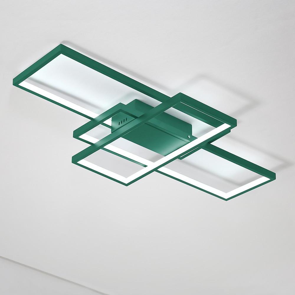 Display of Rectangles Abstract LED Flush Mount Ceiling Light