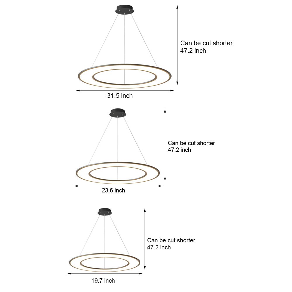 Planet Rings Modern LED Pendant Light