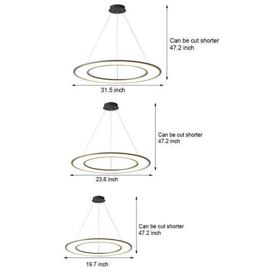 Planet Rings Modern LED Pendant Light