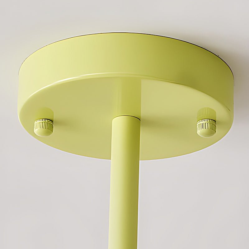 Pleated Fabric Retro Pastoral Green French Style Chandelier