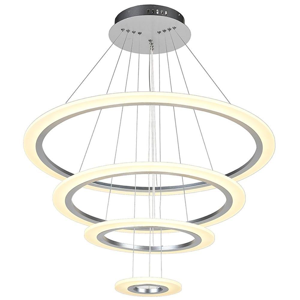 Adjustable 4 Rings LED Modern Chandelier Pendant Lighting